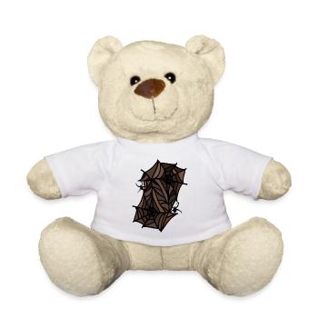 spiders spider webs - Teddy Bear - white - Front