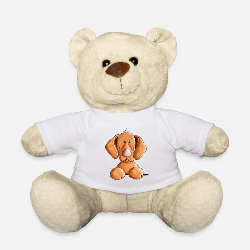 Cute Vizsla - Teddy Bear - white