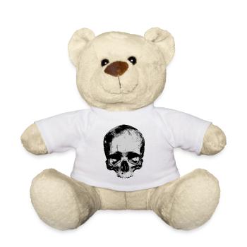 Totenkopf / Skull / Schädel - Teddy - Weiß - Vorne