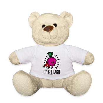 Unbeetable / unbeatable beet betterave imbattable - Nounours - blanc - Devant
