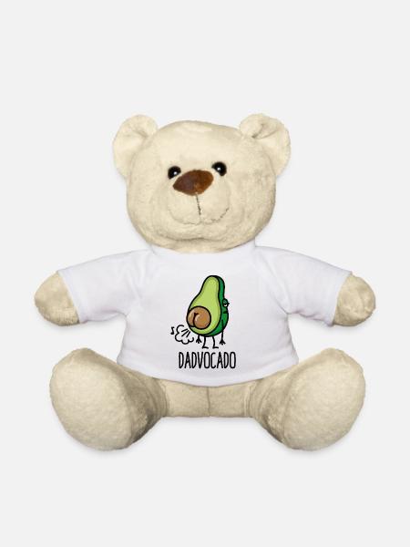 Dadvocado furzen Avocado Papa Furz Vati lustig - Teddy - Weiß