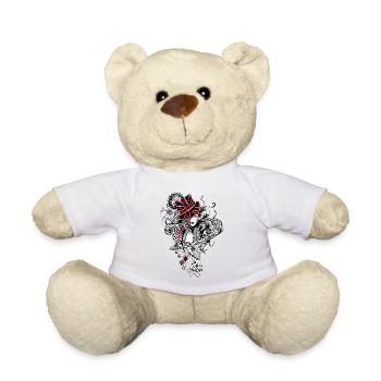 Beauté et l'Union Jack - Nounours - blanc - Devant