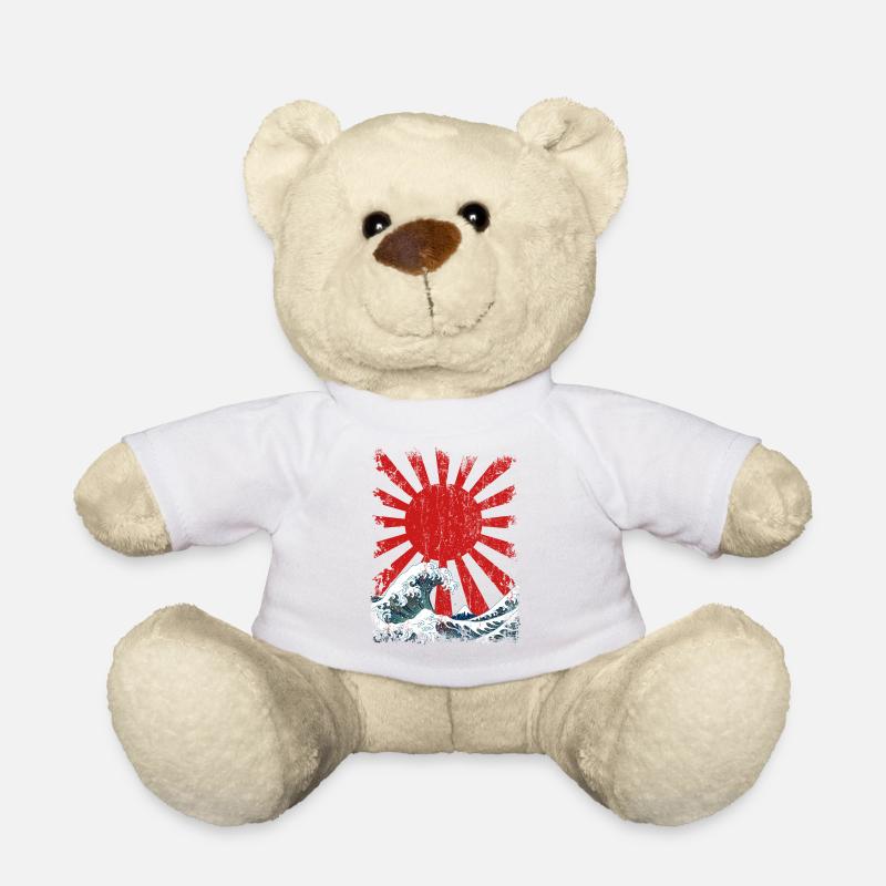Great Wave Japan - Nounours - blanc