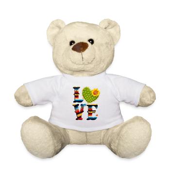 Amour de cactus - Nounours - blanc - Devant