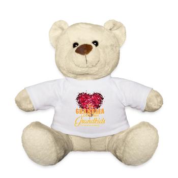 Diese Oma liebt ihre Enkelkinder zum Mond - Teddy - Weiß - Vorne
