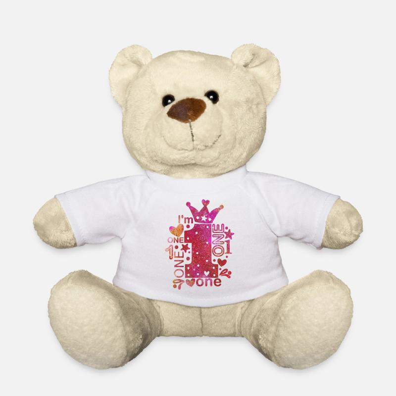 I'm 1 - Teddy Bear - white