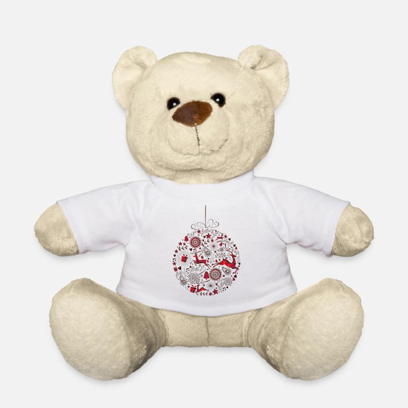 Weihnachten - Teddy - Weiß