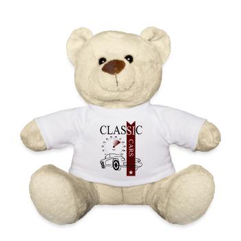 Automobile Classic Cars - Teddy Bear - white - Front