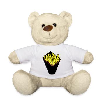 FRIED CONE - Teddy Bear - white - Front