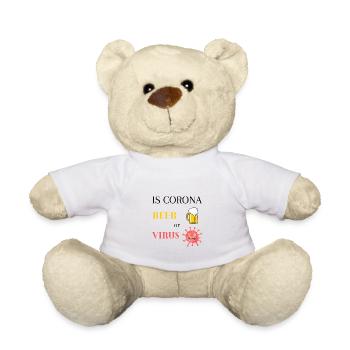 es ist corona beer or virus humor - Teddy - Weiß - Vorne