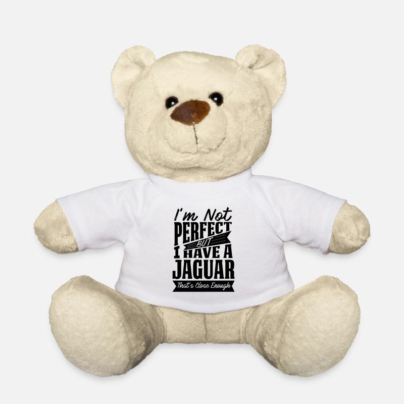 PERFECT WITH JAGUAR B - Teddy Bear - white