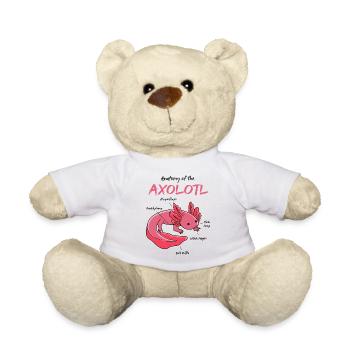 Axolotl anatomy - Teddy Bear - white - Front
