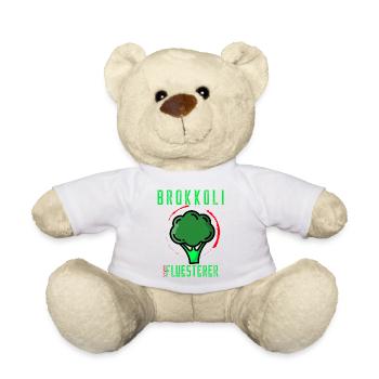 Broccoli Whisper Vegan Veganism Vegetarian - Teddy Bear - white - Front