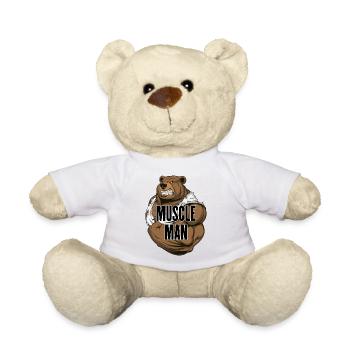 Muscle Man - The Muscle Man! (Bear) - Teddy Bear - white - Front