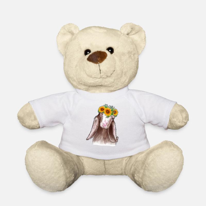 Tournesol de chèvre - Nounours - blanc