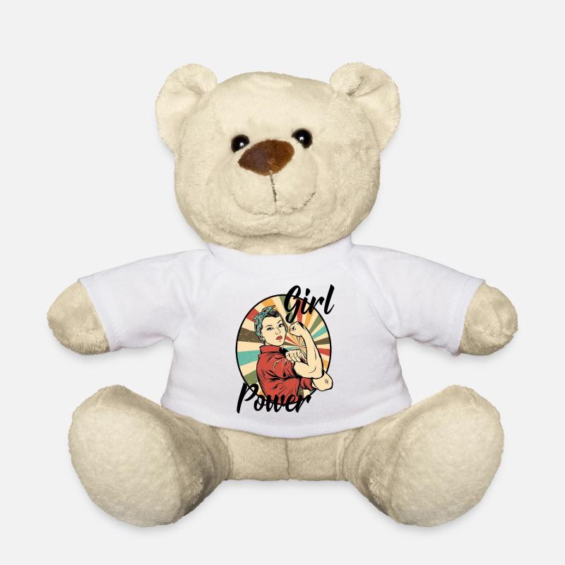 Girl Power - Teddy - Weiß