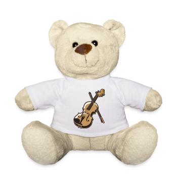 Violon violon - Nounours - blanc - Devant