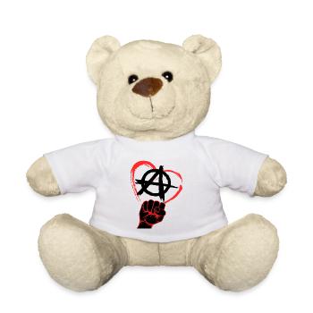 Anarchie cadeau symbole RA Relationship Anarchie - Nounours - blanc - Devant