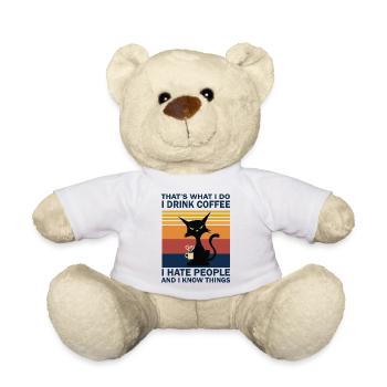 Doux chat - Nounours - blanc - Devant