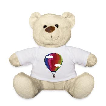 Ballon - ein Stück Freiheit. - Teddy - Weiß - Vorne