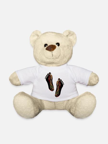 Füße - Teddy - Weiß