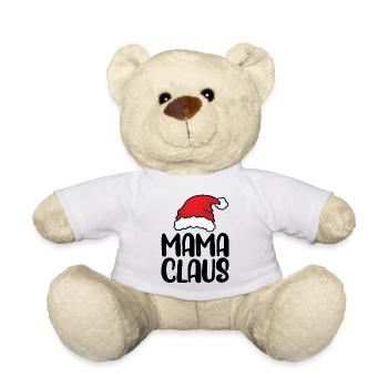 Weihnachten Mama Klausel Lustige Mutter Weihnachtsmann für Frauen - Teddy - Weiß - Vorne