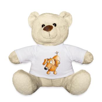 Joyeux teckel I Teckel I Chien - Nounours - blanc - Devant