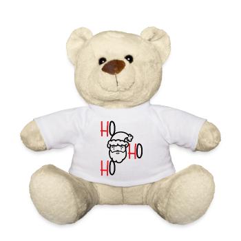 noël ho ho ho - Nounours - blanc - Devant