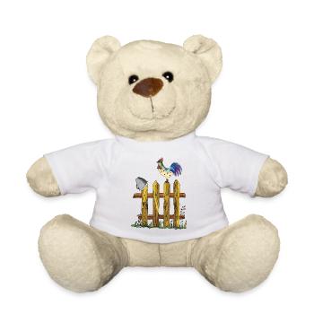 Rooster - Teddy Bear - white - Front