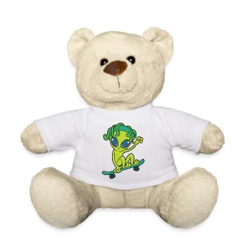 Skateboard Alien - Teddy - Weiß - Vorne