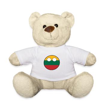 Countryball Pays Patrie Lituanie - Nounours - blanc - Devant