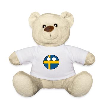 Countryball Country Home Sweden - Teddy Bear - white - Front