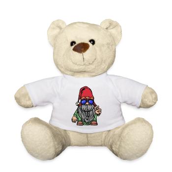 Bart Vollbart Gesichtsbehaarung Bartfrisur - Teddy - Weiß - Vorne