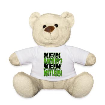 Kein Backup? Kein Mitleid! - Teddy - Weiß - Vorne