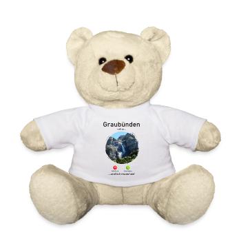 Graubünden Naturruf Design - Teddy - Weiß - Vorne