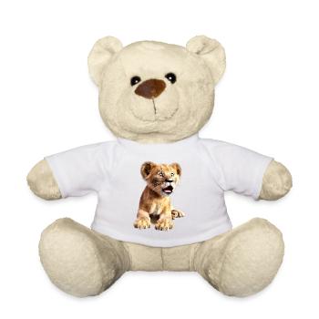 petit lion, lionceau, lion - Nounours - blanc - Devant