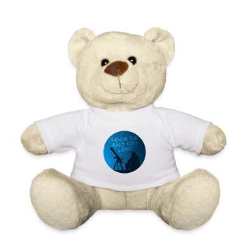 View of the starry sky - Teddy Bear - white - Front