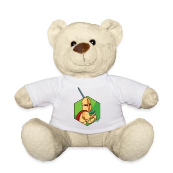 Little Knight - Teddy Bear - white - Front