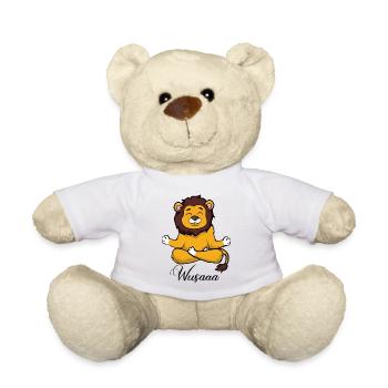 Auszeit Durchatmen Wusaaa Löwe - Teddy - Weiß - Vorne