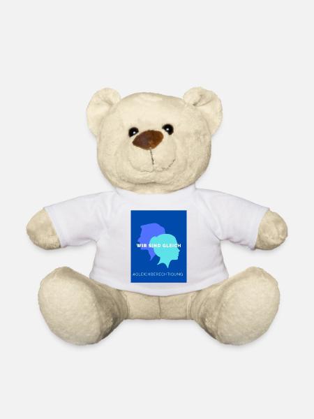 Wir sind gleich - Teddy - Weiß