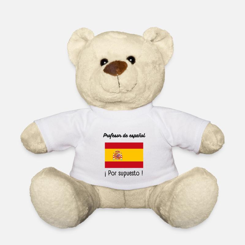 Cadeau prof d'espagnol - Nounours - blanc