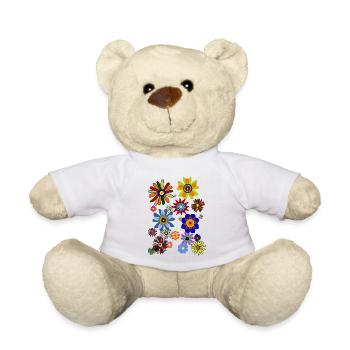 Flower Power & Blumen (Blümchen1.0) - Teddy - Weiß - Vorne