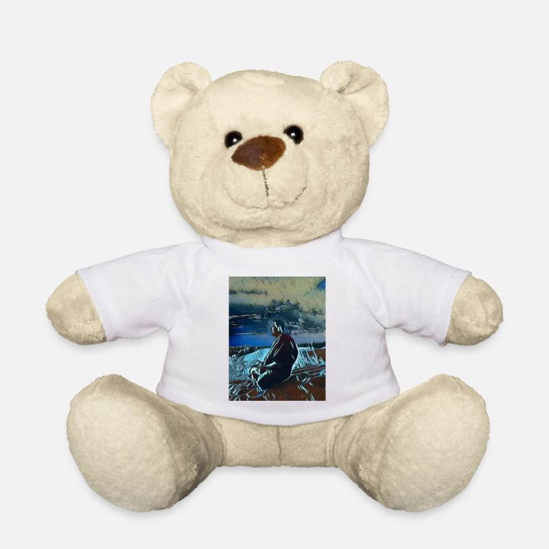 Anime Monk - Bleu - Nounours - blanc