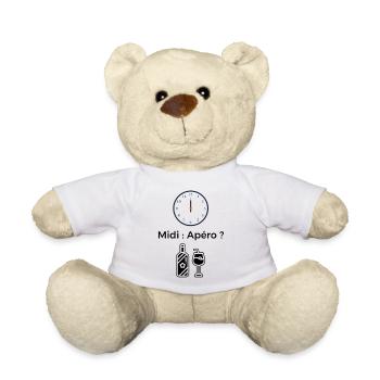 Aperitif zum Mittagessen? - Teddy - Weiß - Vorne