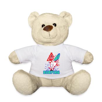 Stop - Surfing - Teddy - Weiß - Vorne