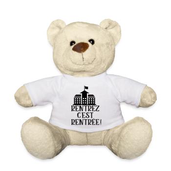 Rentrez c'est rentée - Nounours - blanc - Devant