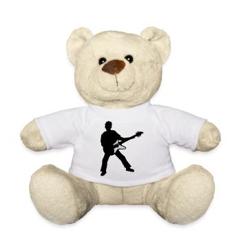 Party Gitarrist Elektrogitarre spielen - Teddy - Weiß - Vorne