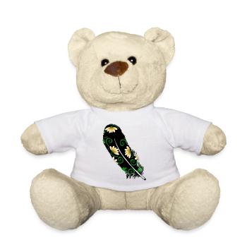 Feather - Teddy Bear - white - Front