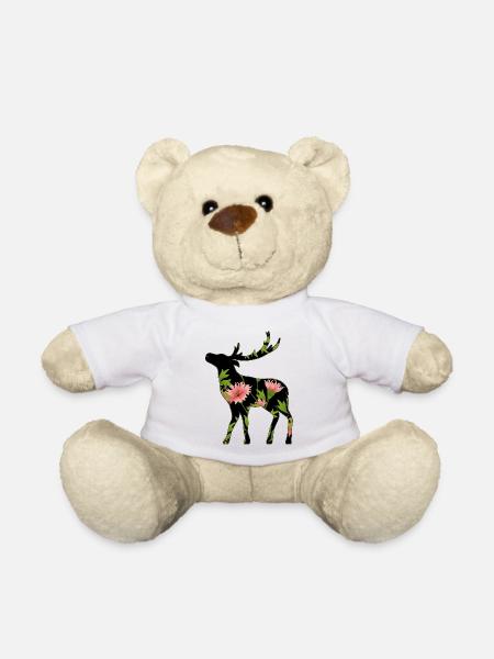 Hirsch - Teddy - Weiß