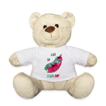 Art des aubergines - Nounours - blanc - Devant